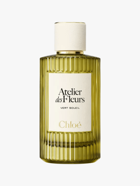 Chloe Atelier des Fleurs Vert Soleil Eau de Parfum in branded component on a light gray background