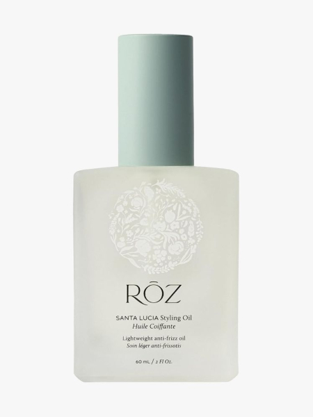 Rōz Santa Lucia Styling Oil in branded component on a light gray background