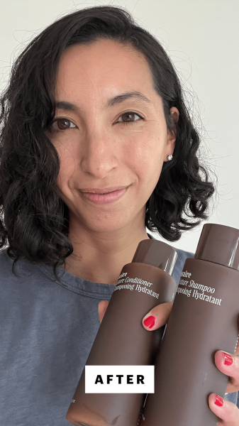 Pai after using the Ncessaire The Moisture Shampoo and Conditioner